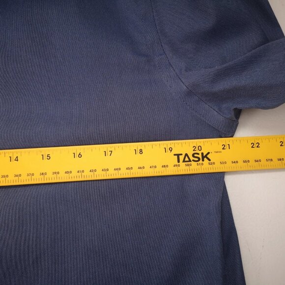 Awearness Kenneth Cole Men's Size 15 1/2 Blue Slim Fit Dress Shirt - Picture 9 of 11